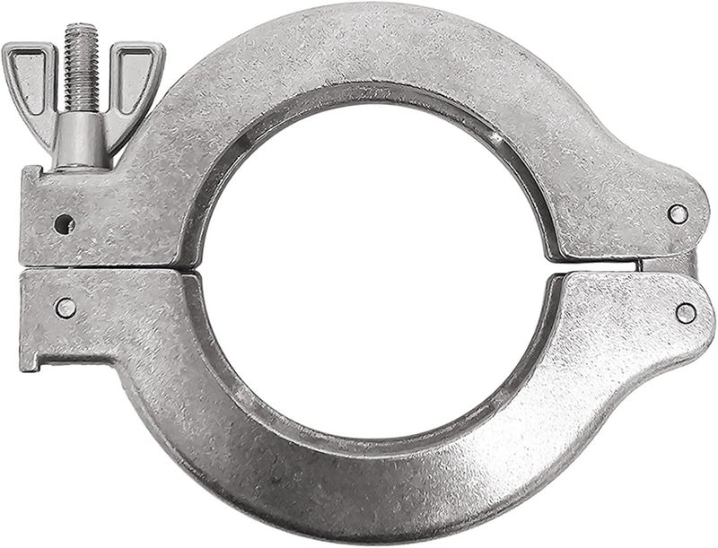 DEKADONS 2 Pcs KF-50 Flange Quick Clamp Hinge, ISO-KF Size NW-50 Flange Wing Nut KF Vacuum Hose Clamp Vacuum Fittings, Stainless Steel (KF50) - Image 1